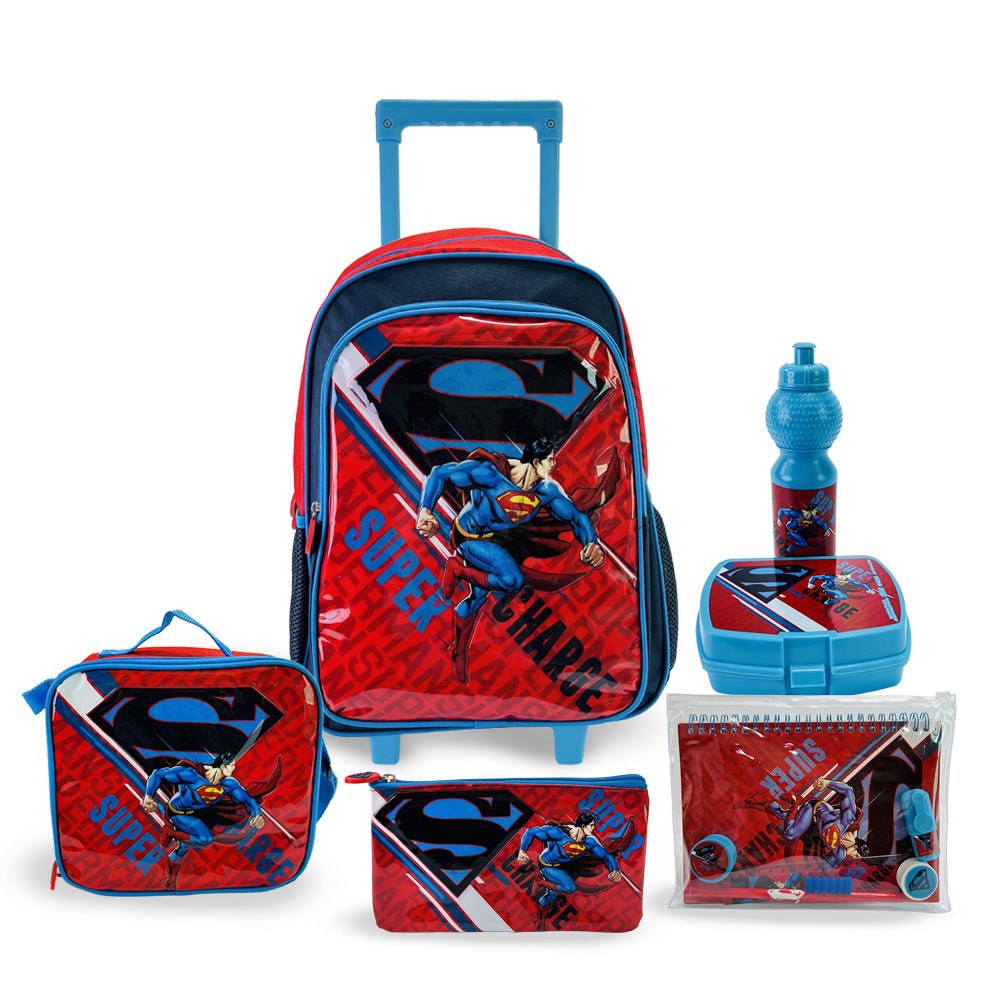 Warner Bros. Superman Super Charge 16" 6in1 Trolley Box Set - Premium for Kids in Qatar | Toysaro.com